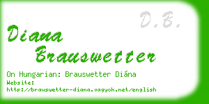 diana brauswetter business card